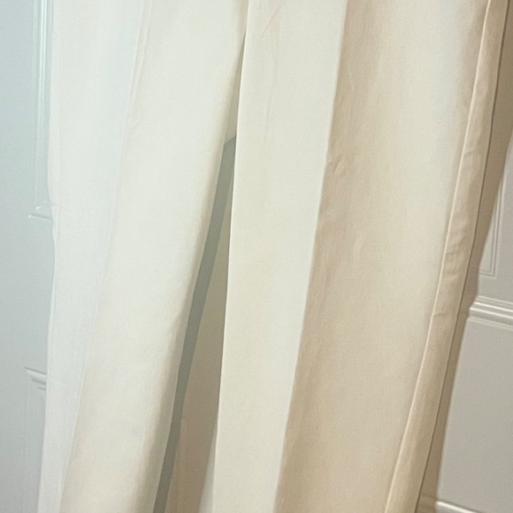 Talbots Chatham Ankle Pants Women’s Size 14 White Slim-Leg Stretch Ankle NWT - Picture 3 of 9